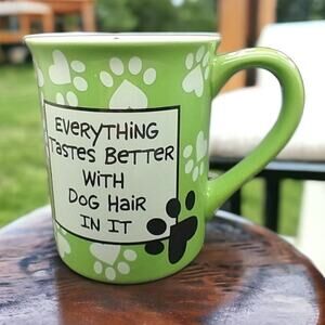 Enesco Our Name is Mud "Everything Tastes Better with Dog Hair" 16oz Mug